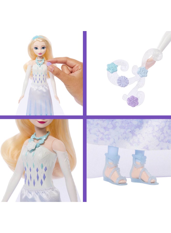Disney Frozen Elsa Fashion Doll & Accessories with 8 Surprises, Including Snowflake Gem Box, Ring for Child & 9 Play Pieces, Inspired by Movie - Image 3